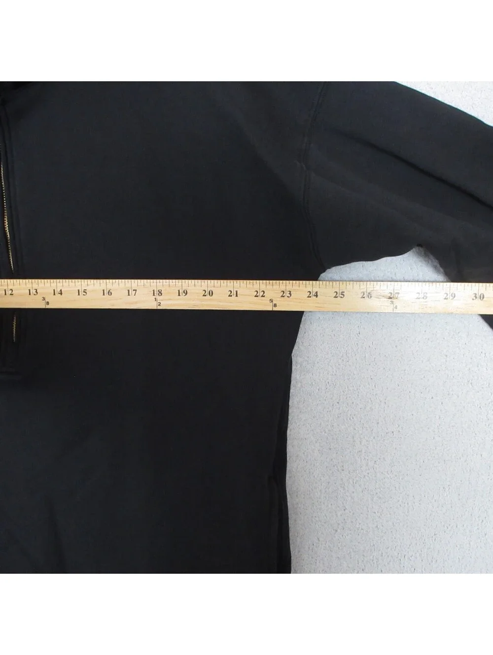 J Crew Pullover Sweatshirt Mens M Black Half Zip Heavyweight Fleece Outdoors